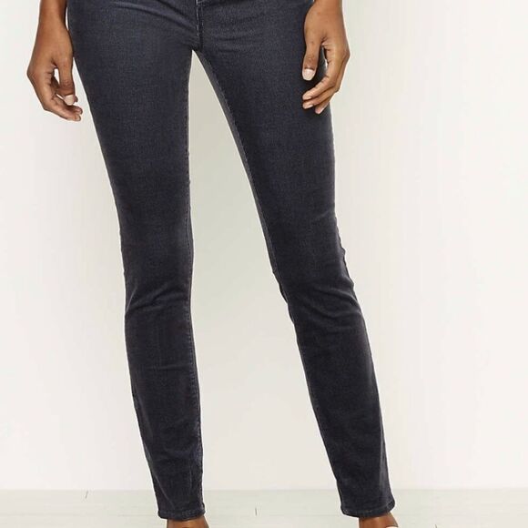 LOFT Curvy Skinny dark Gray stretchy corduroy pants slacks trousers jeans-4/27 - Picture 1 of 11
